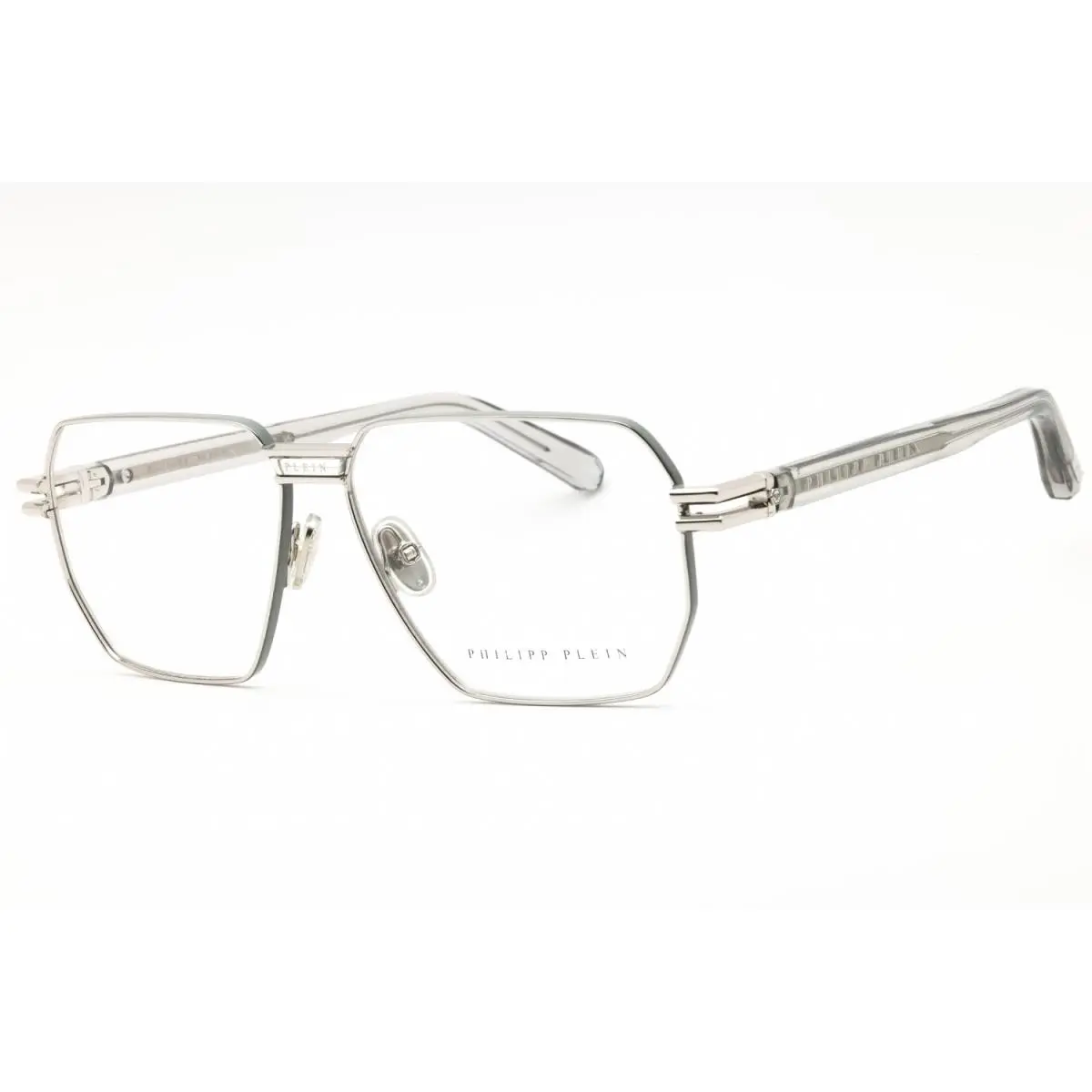 Philipp Plein VPP114-H48-58 Eyeglasses Frame Size 58mm 13mm 140mm Palladium Men