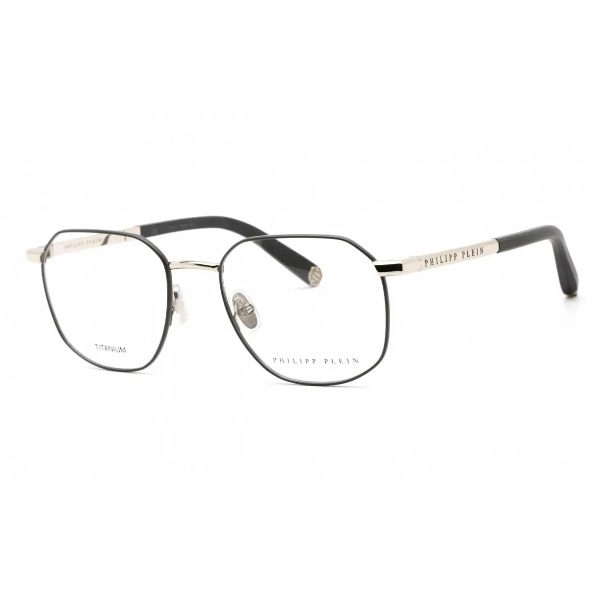 Philipp Plein VPP020-S30-53 Eyeglasses Frame Size 53mm 19mm 145mm Palladium Men