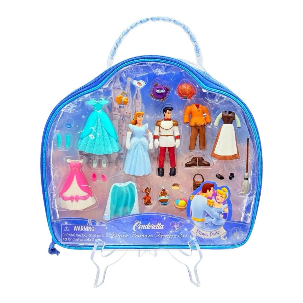 Disney Parks Cinderella Prince Princess Fashion Set Snap On Dress Playset