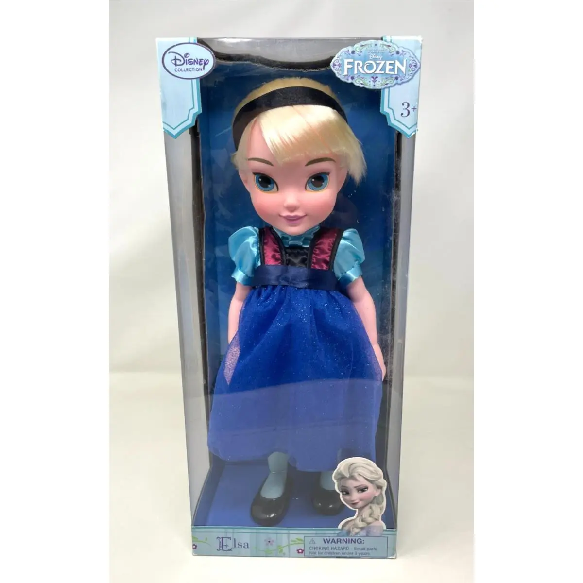 Disney Frozen Elsa Toddler Doll 16 Princess Collection Blue Glitter Dress
