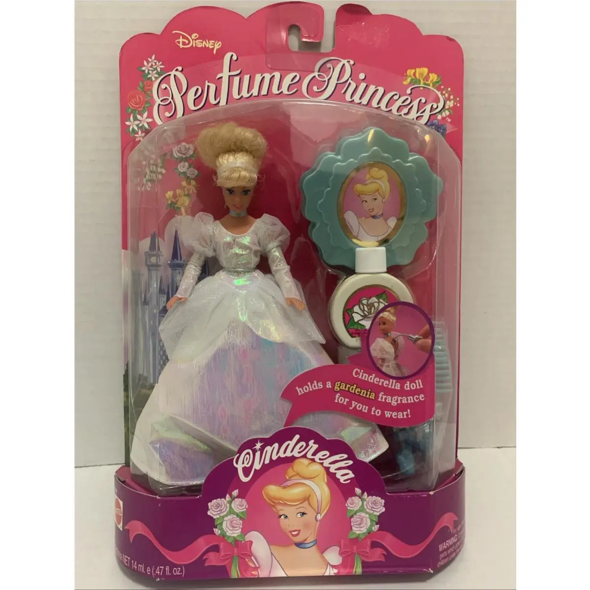 1994 Mattel Disney Perfume Princess Collection Cinderella 12746 Nrfp