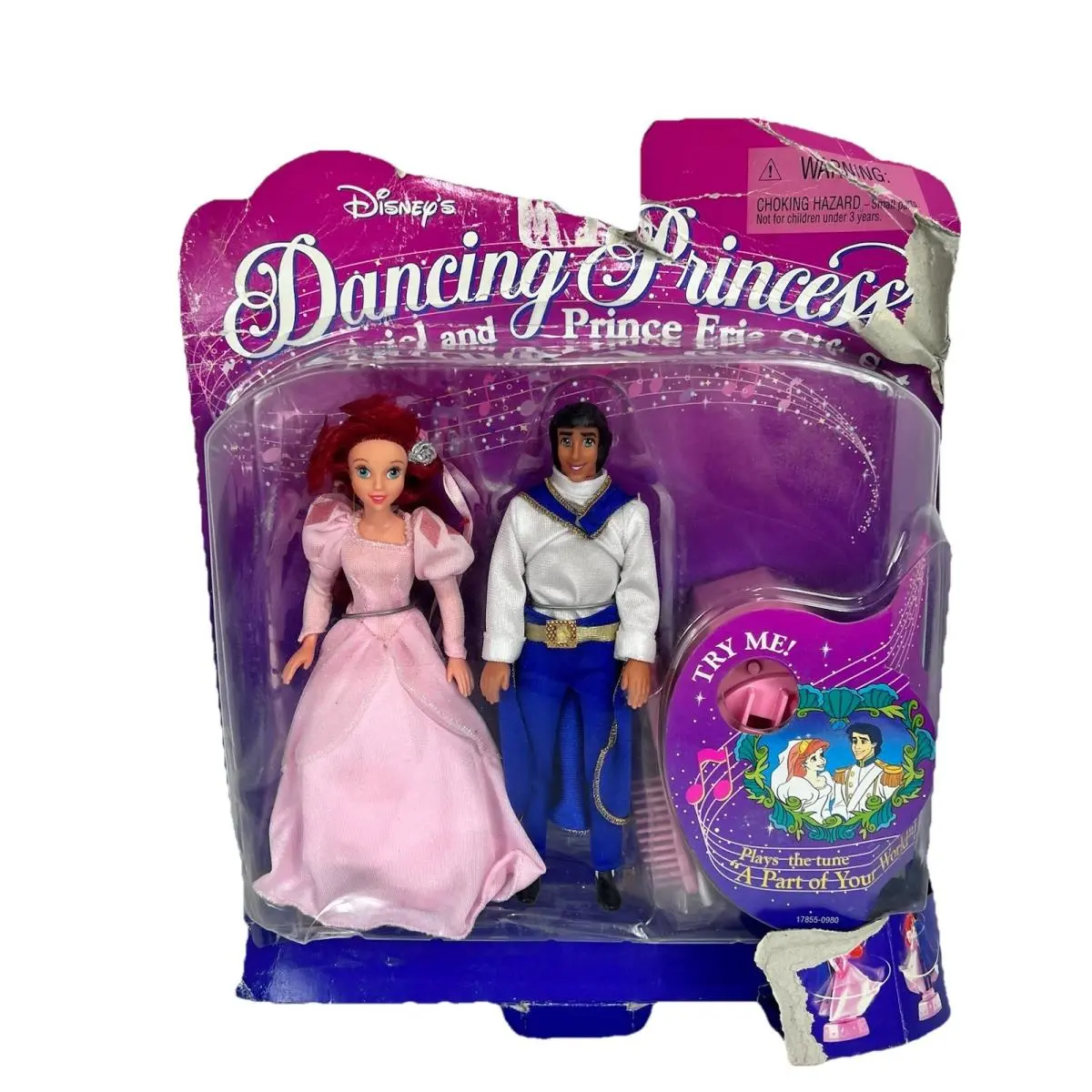 1997 Disney Dancing Princess Ariel Prince Eric Giftset Musical 17855 Mattel