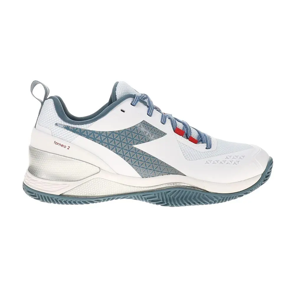 Diadora shoes - diadora Blushield Torneo 2 Clay Tennis - 179504-D0842 - Blue, White 4