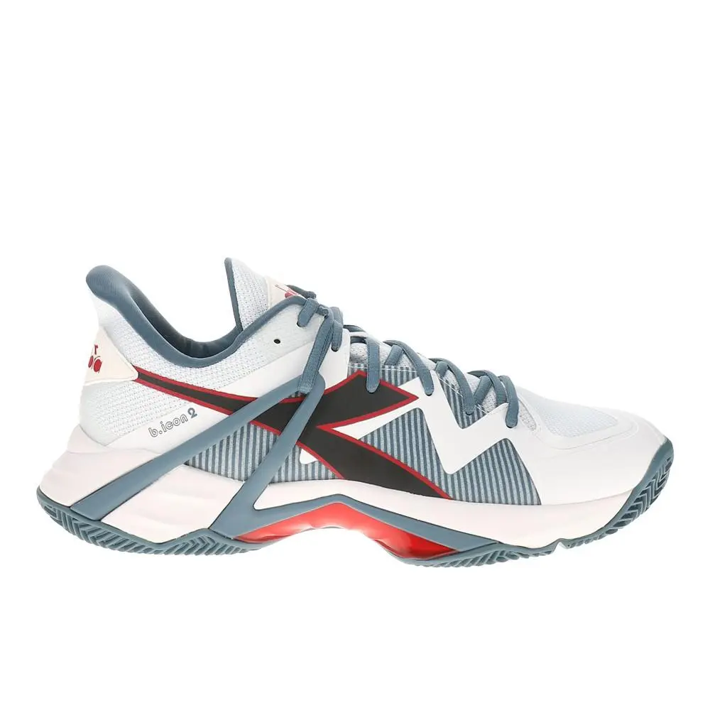 Diadora B.icon 2 Clay Tennis Mens White Sneakers Athletic Shoes 179106-D0842