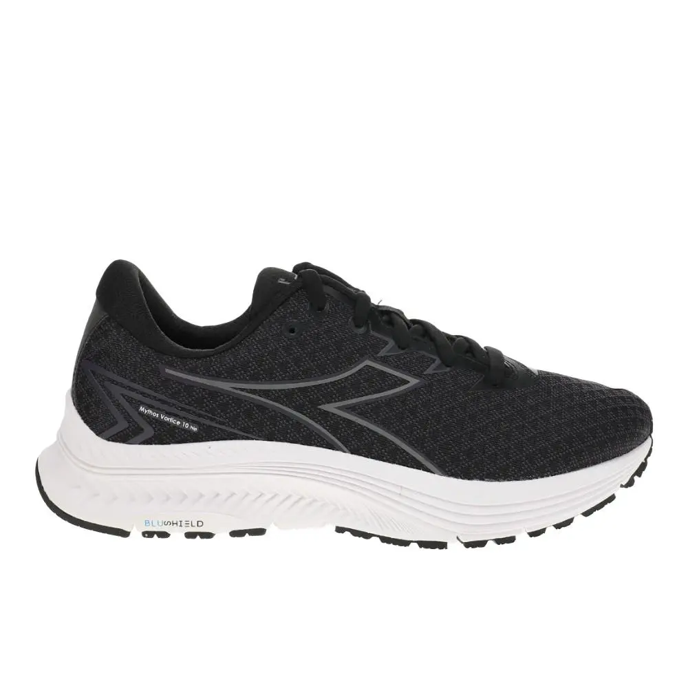 Diadora Mythos Blushield 10 Vortice Hip Running Mens Black Sneakers Athletic Sh