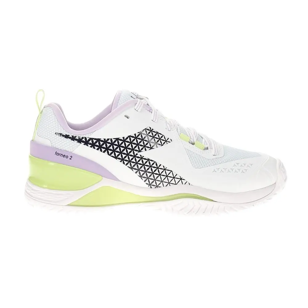 Diadora Blushield Torneo 2 All Ground Tennis Womens White Sneakers Athletic Sho