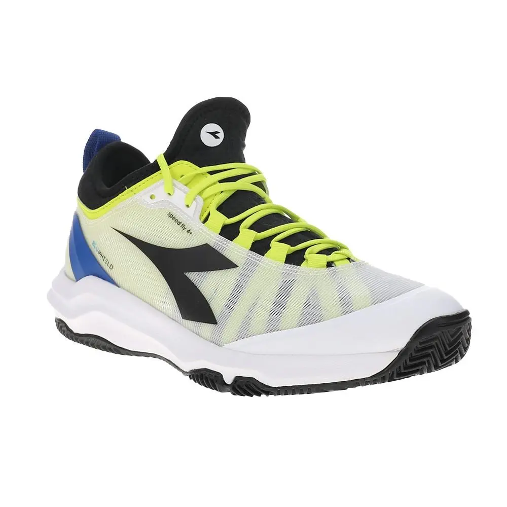 Diadora shoes - diadora Speed Blushield Fly 4 Plus Clay Tennis - 179509-D0622 - White, Yellow 5