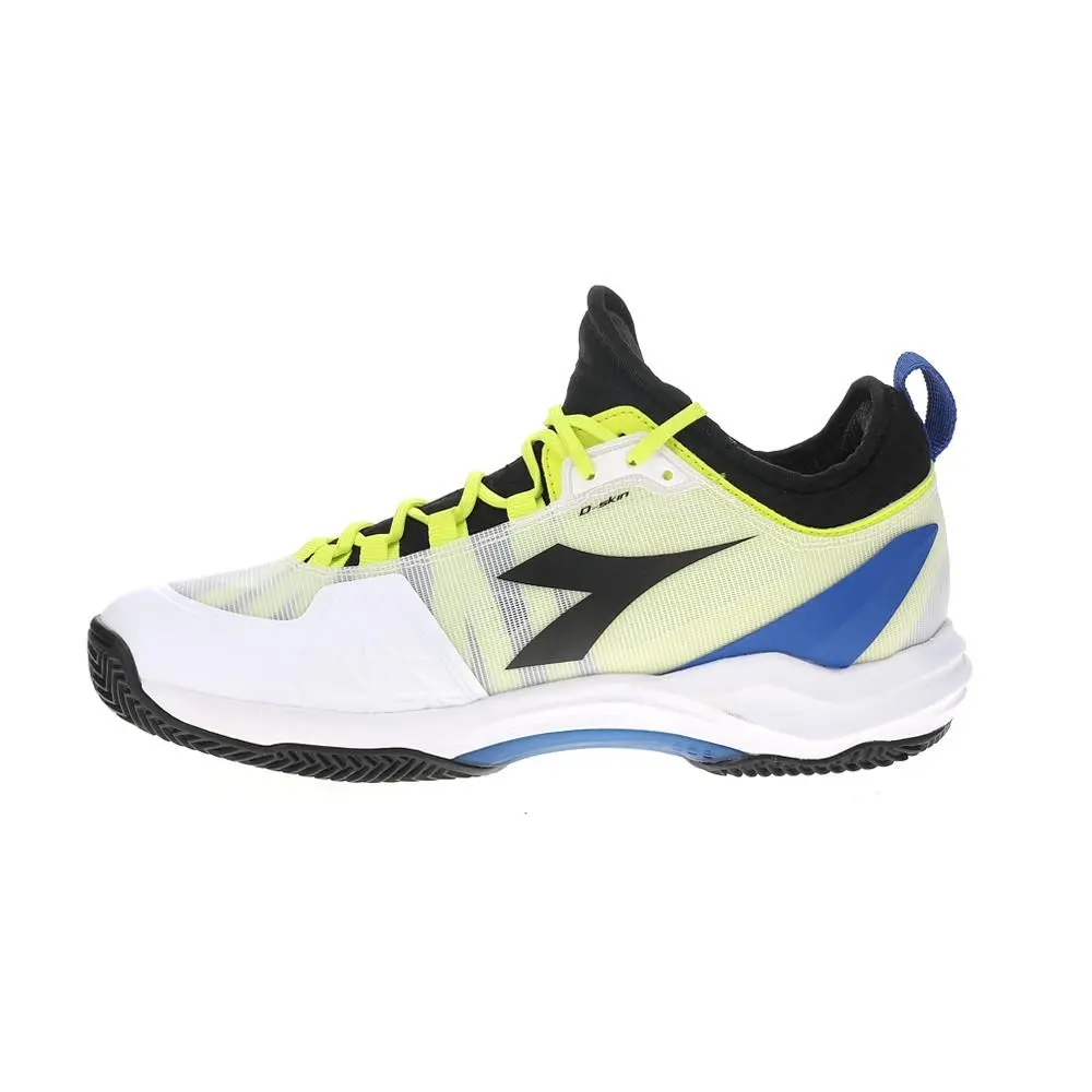 Diadora shoes - diadora Speed Blushield Fly 4 Plus Clay Tennis - 179509-D0622 - White, Yellow 6