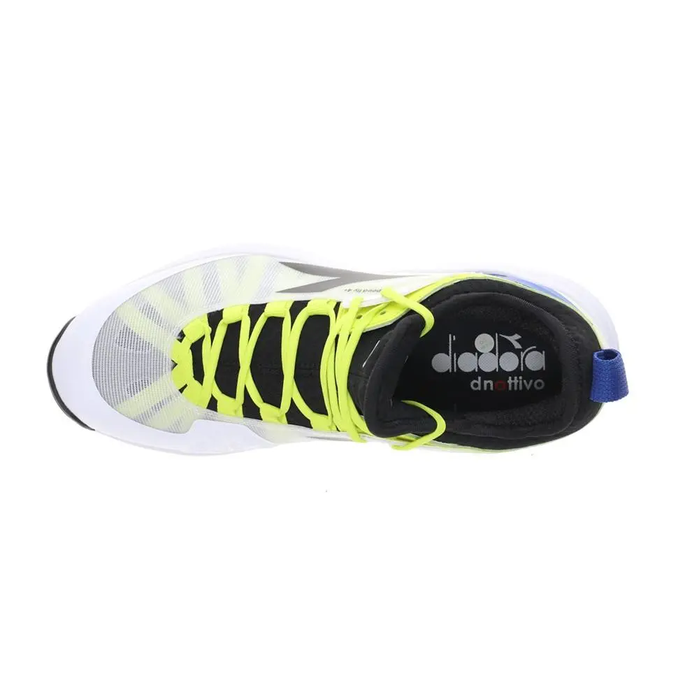Diadora shoes - diadora Speed Blushield Fly 4 Plus Clay Tennis - 179509-D0622 - White, Yellow 7