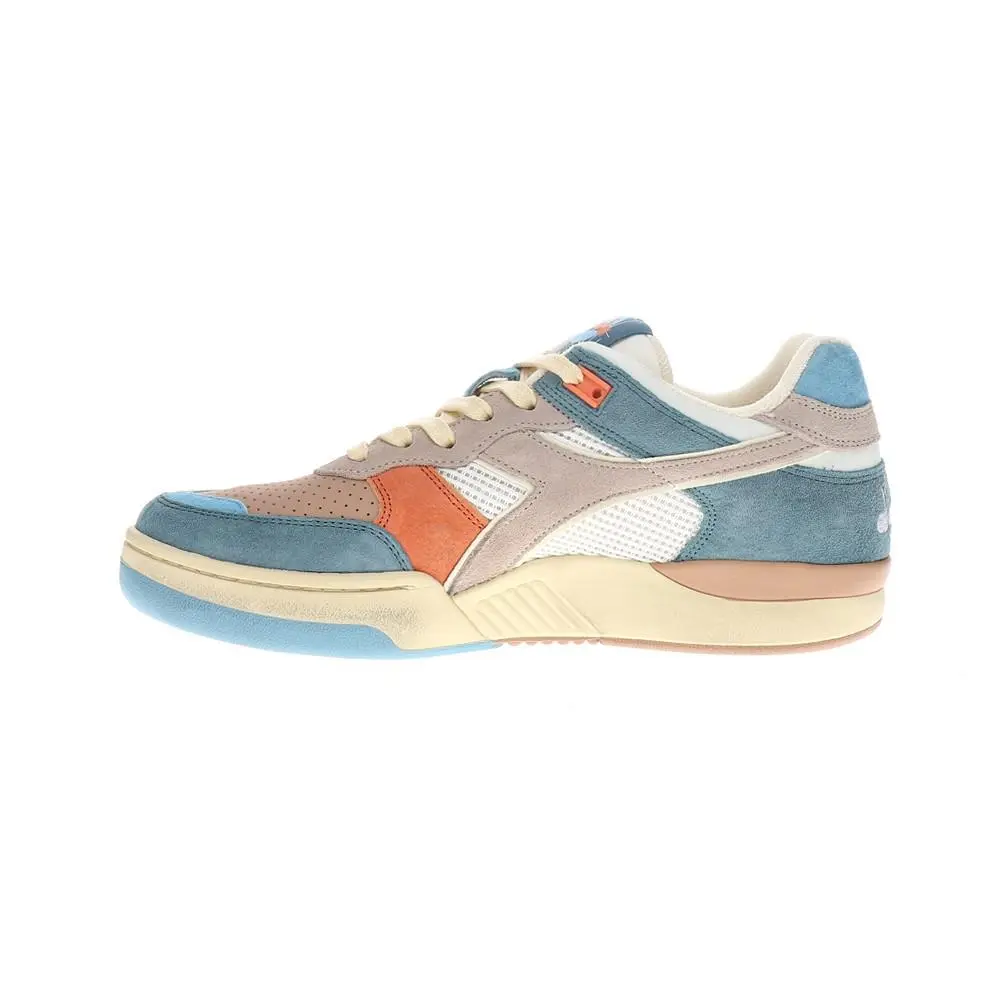 Diadora shoes - diadora B.560 Tourney Italia Lace Up - 181002-60098 - Blue, Brown, Orange 1
