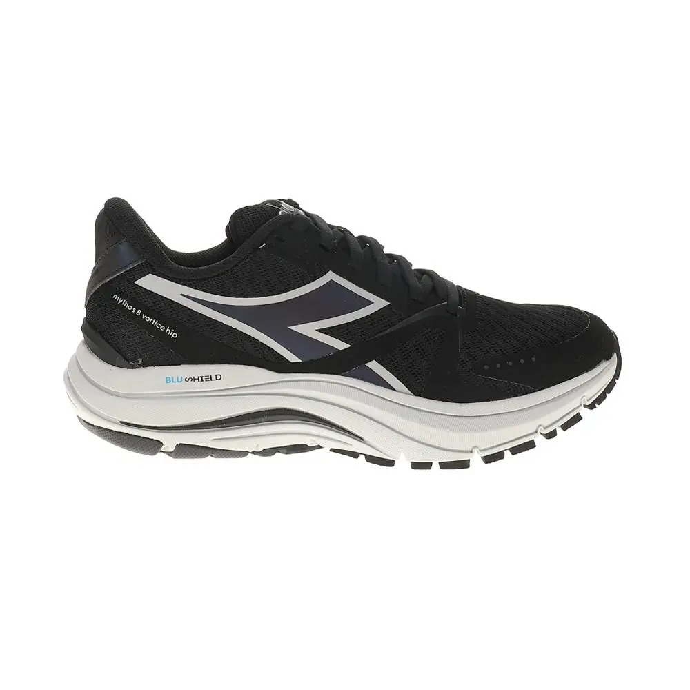 Diadora Mythos Blushield 8 Vortice Hip Running Womens Black Sneakers Athletic S - Black