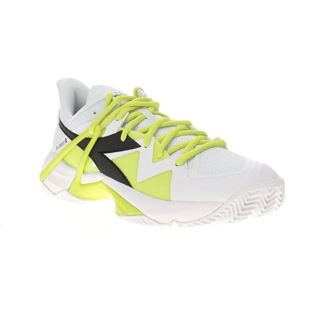 Diadora shoes - diadora B.Icon 2 Clay Tennis - 179107-D0619 - White, Yellow 0