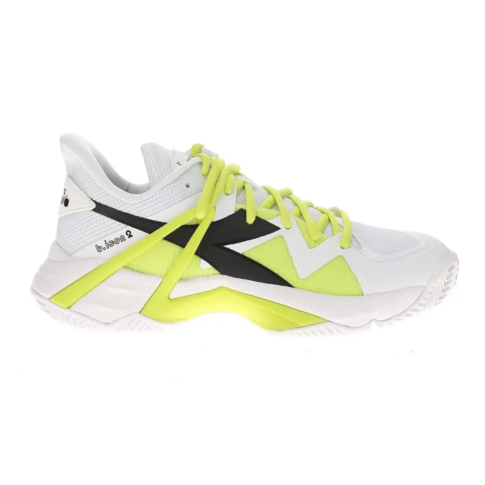 Diadora shoes - diadora B.Icon 2 Clay Tennis - 179107-D0619 - White, Yellow 4