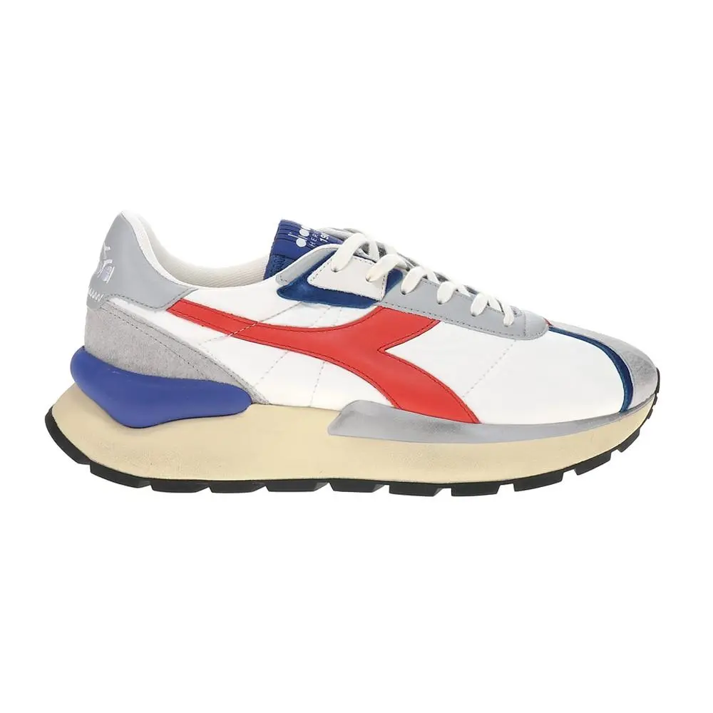 Diadora Mercury Elite Lace Up Mens White Sneakers Casual Shoes 180469-C4620