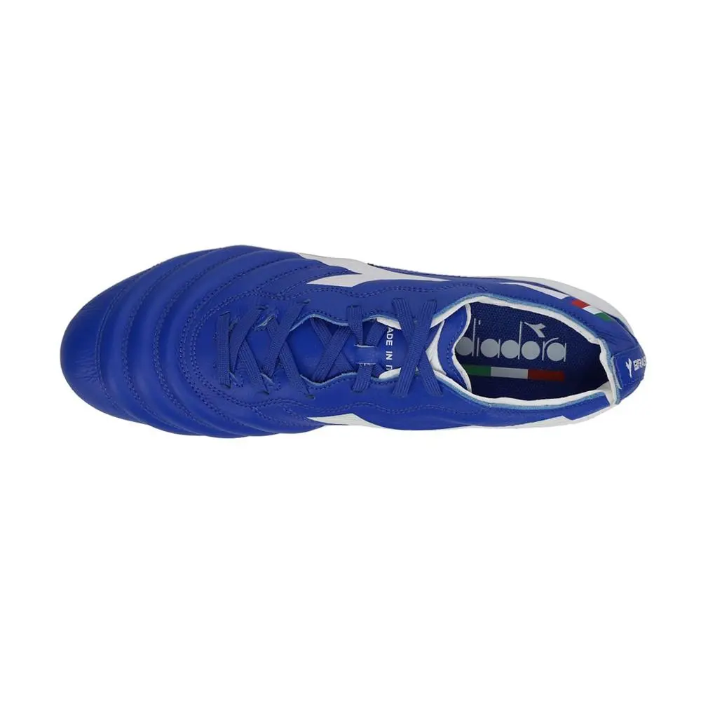 Diadora shoes - diadora Brasil Elite2 Tech Made In Italy Lpx Firm Ground Soccer C - 178799-D0336 - Blue 2
