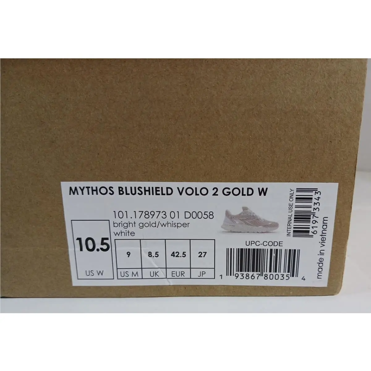 Diadora shoes - diadora Mythos Blushield Volo - Mythos Blushield Volo - 178973-D0058 - Gold (UPC: 193867800361) 0