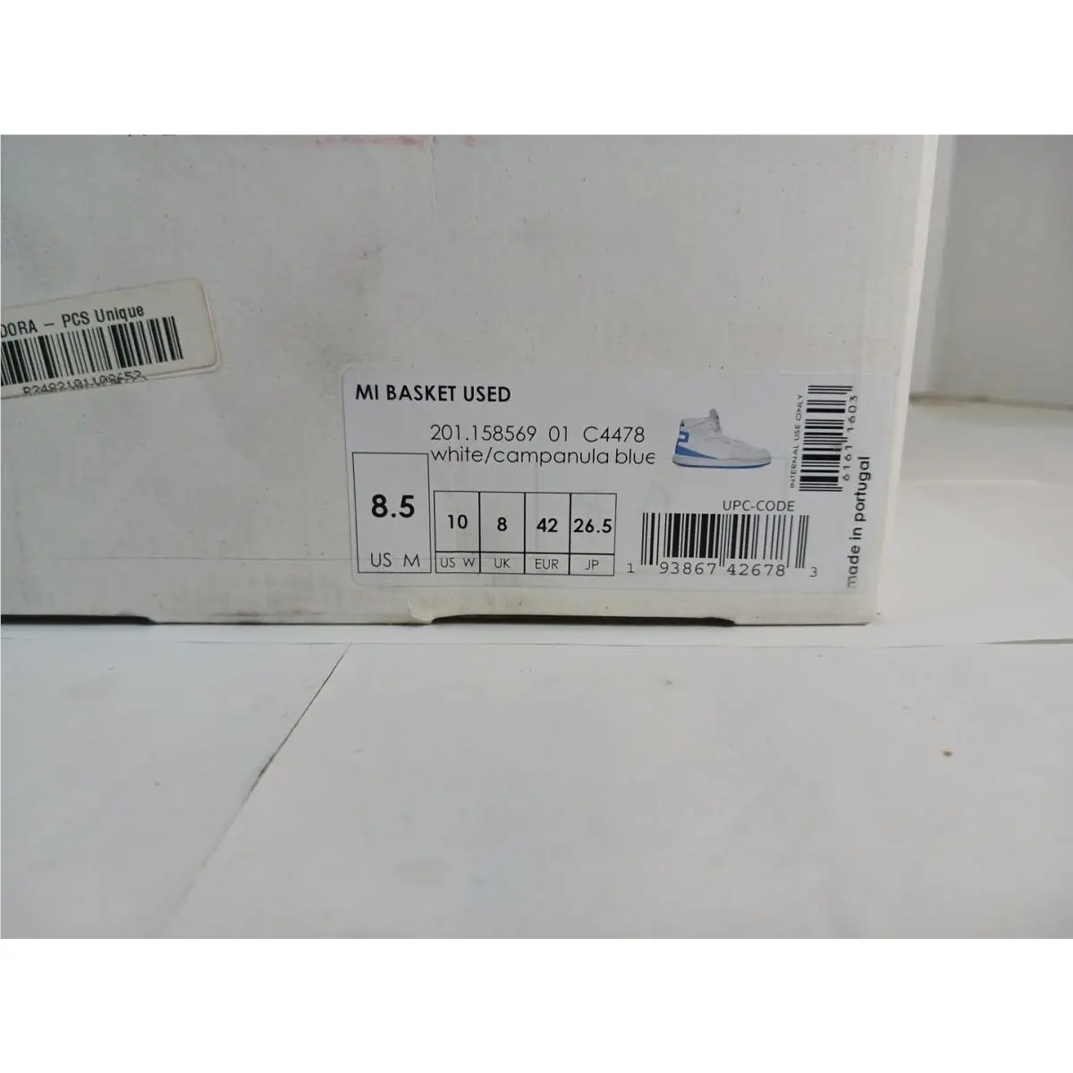 Diadora shoes - diadora Mi Basket Used High Top - 158569-C4478 - White (UPC: 193867426707) 11