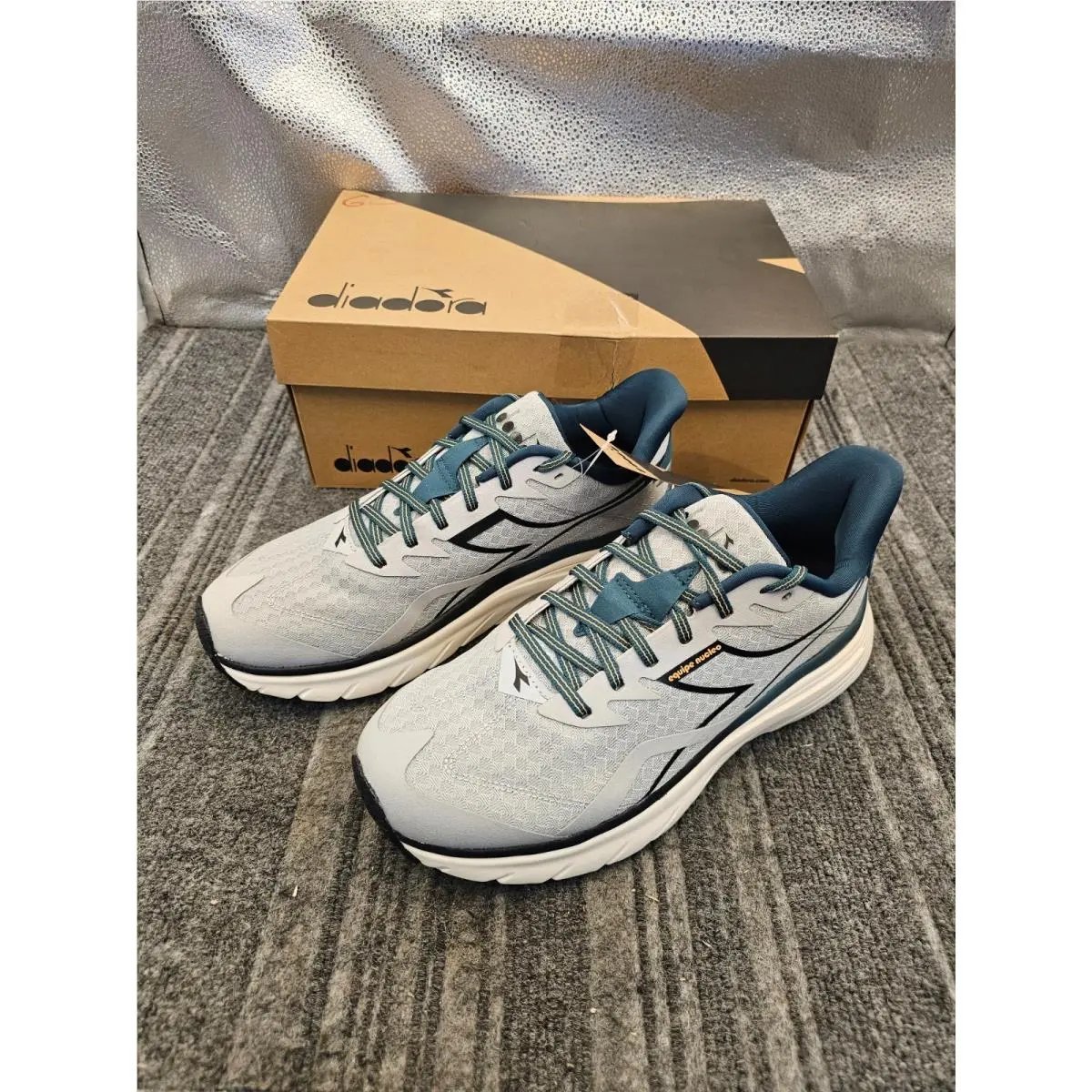 Diadora Equipe Nucleo Wide Running Mens Grey Sneakers Athletic Shoes Size 11