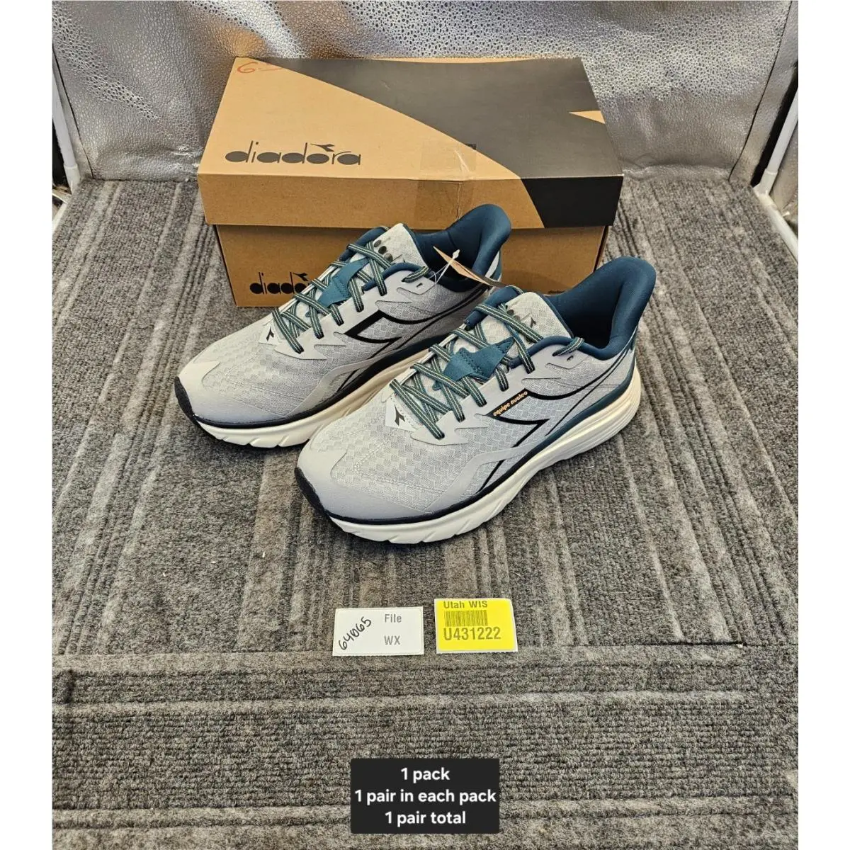 Diadora shoes - diadora Equipe Nucleo Wide Running - 180806-D0860 - Grey (UPC: 197020217553) 4