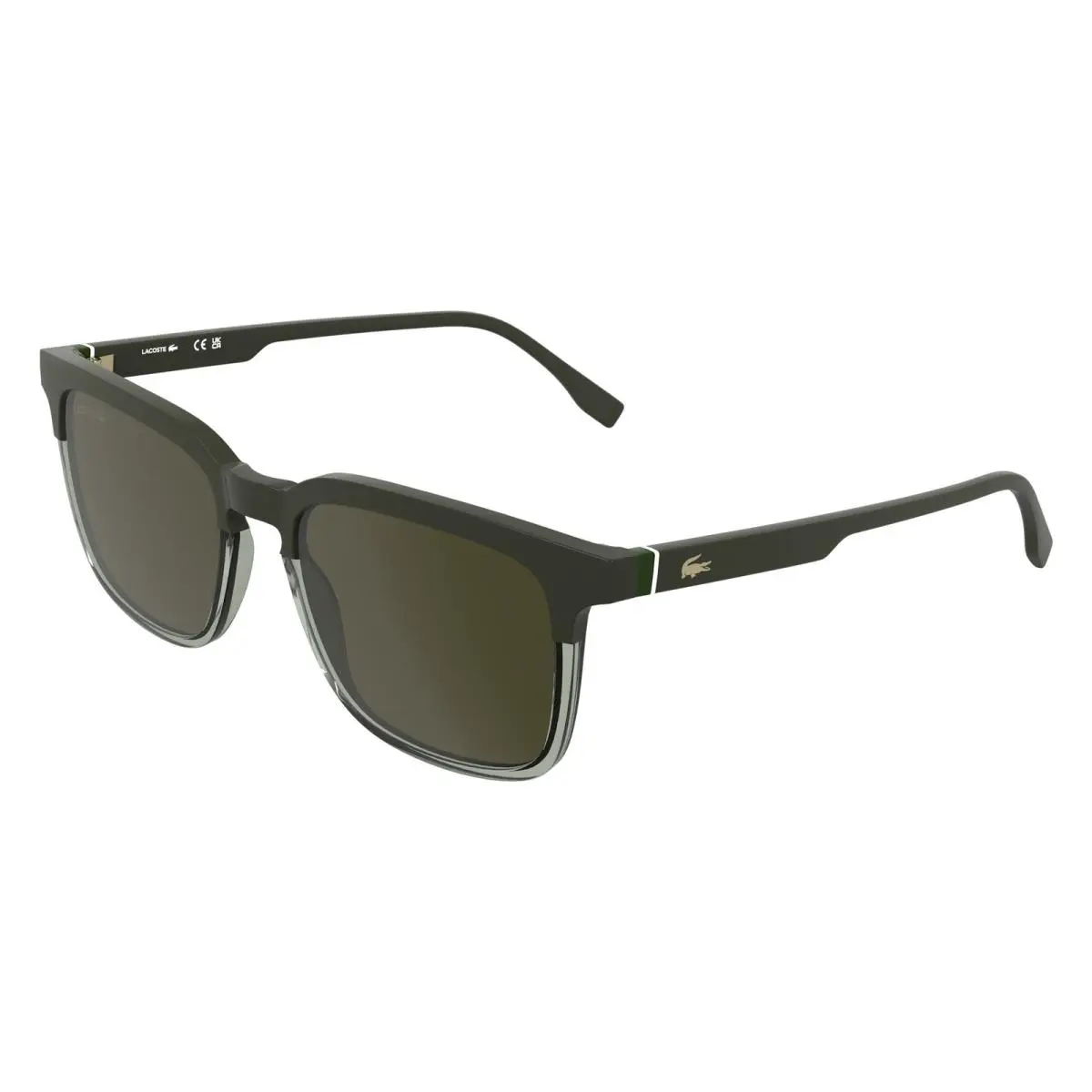 L 6074 S Taupe/transparent Taupe 202 Size 56 Sunglasses by Lacoste