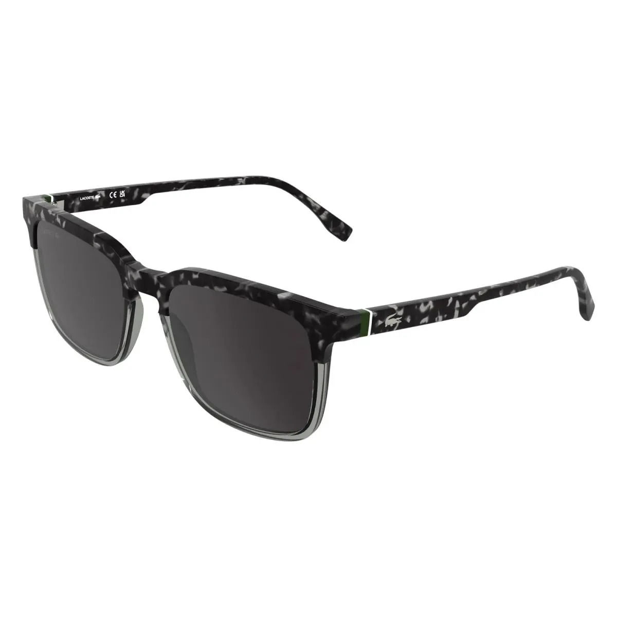 Lacoste L 6074 S Havana Grey/transparent Grey 240 Size 56 Sunglasses