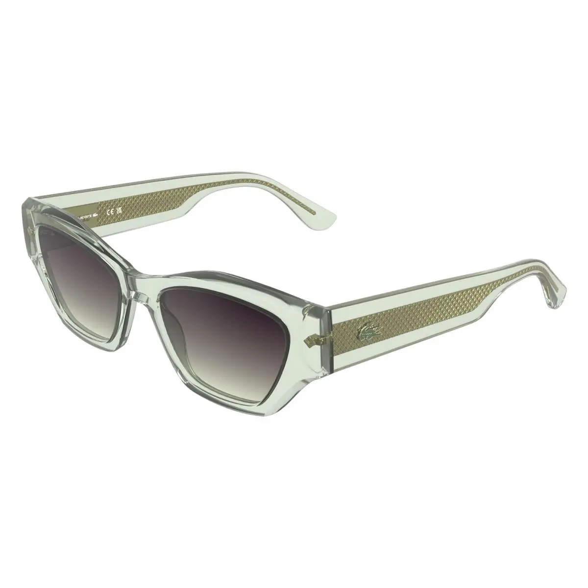Lacoste L 6072 S Transparent Light Green 301 Size 52 Sunglasses