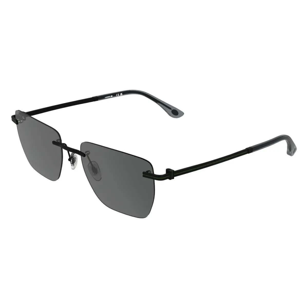 L 282 S Matte Gold/brown 713 Size 55 Sunglasses by Lacoste