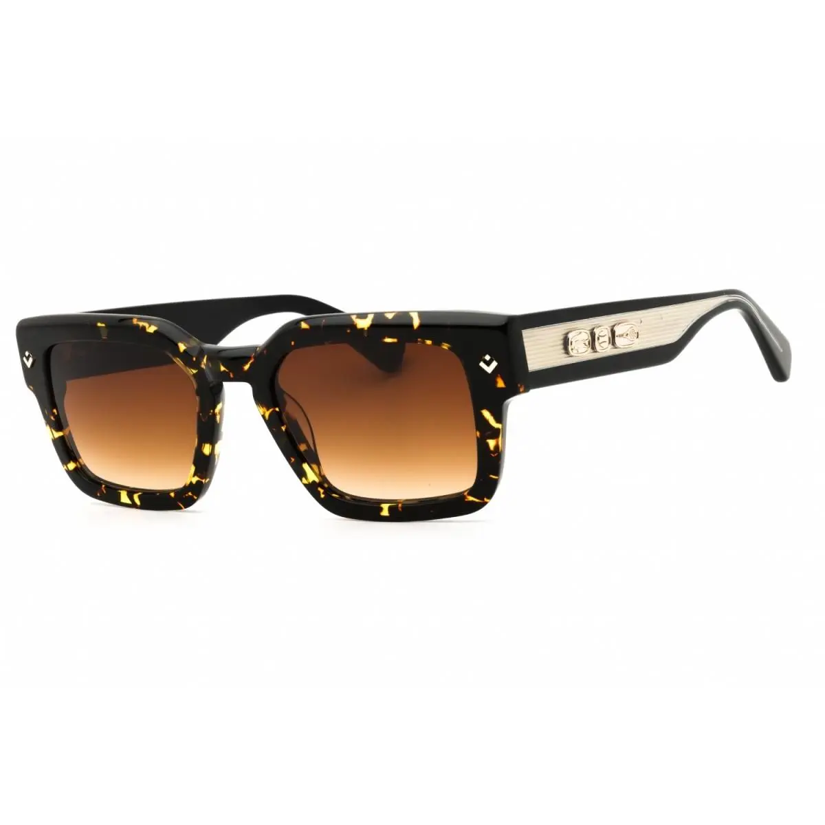 L6071S 230 Dark Havana/brown Gradient 52-21-145 Sunglasses by Lacoste