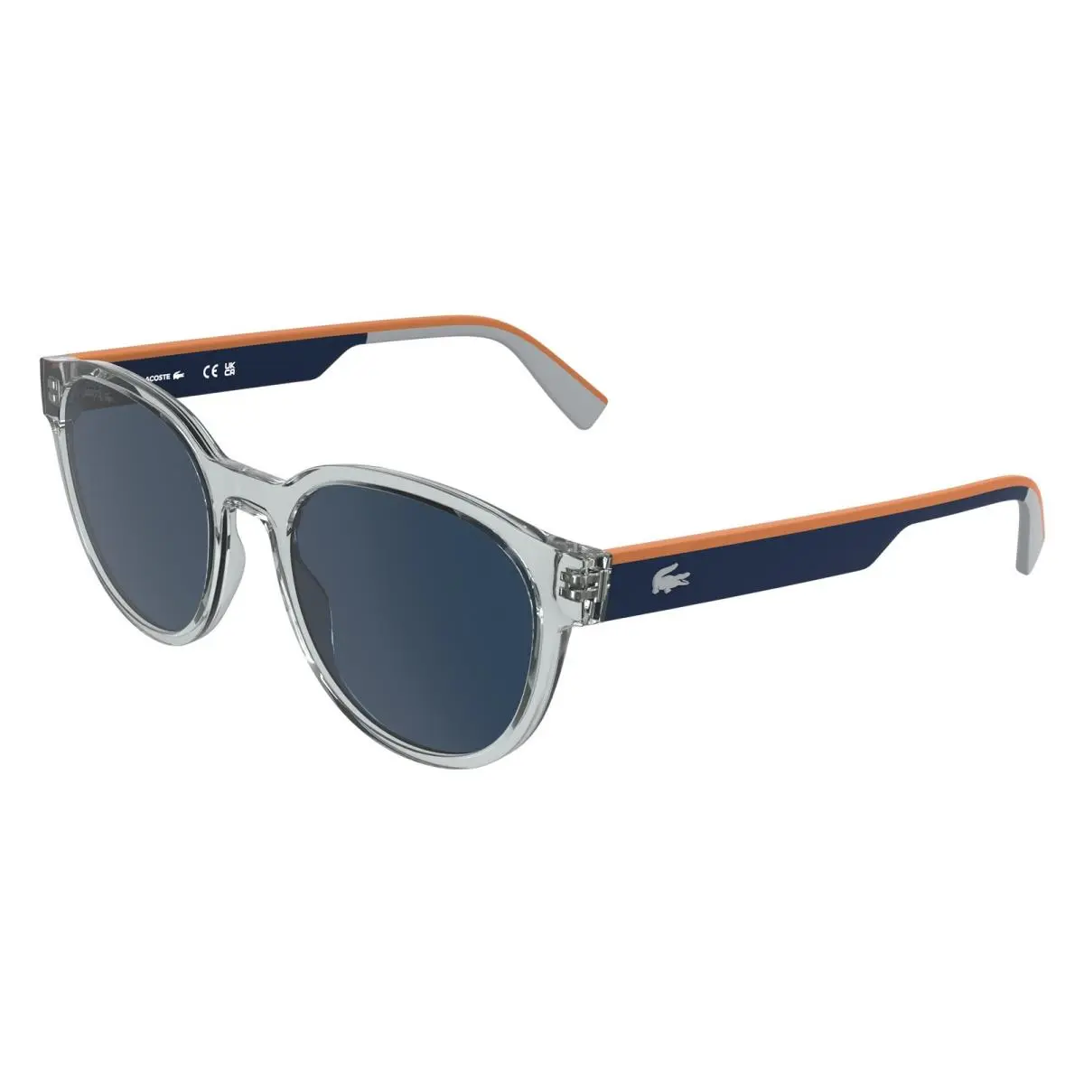 L 6088 S Transparent Brown 200 Size 54 Sunglasses by Lacoste