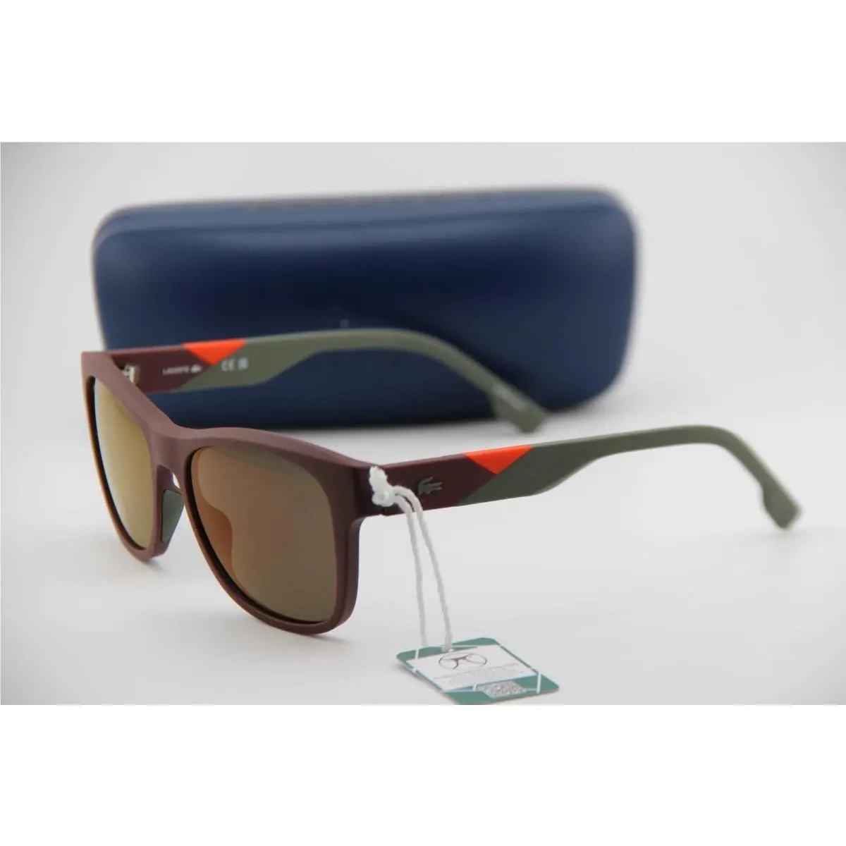 Lacoste L6043S 601 Matte Burgundy/orange Sunglasses 56-18 K1