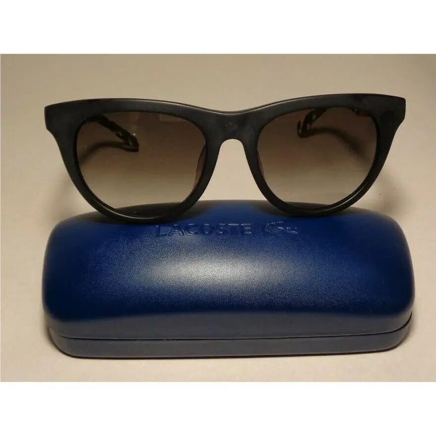 Lacoste L806SA Matte Solid Black Yellow Camouflage Men`s Sunglasses