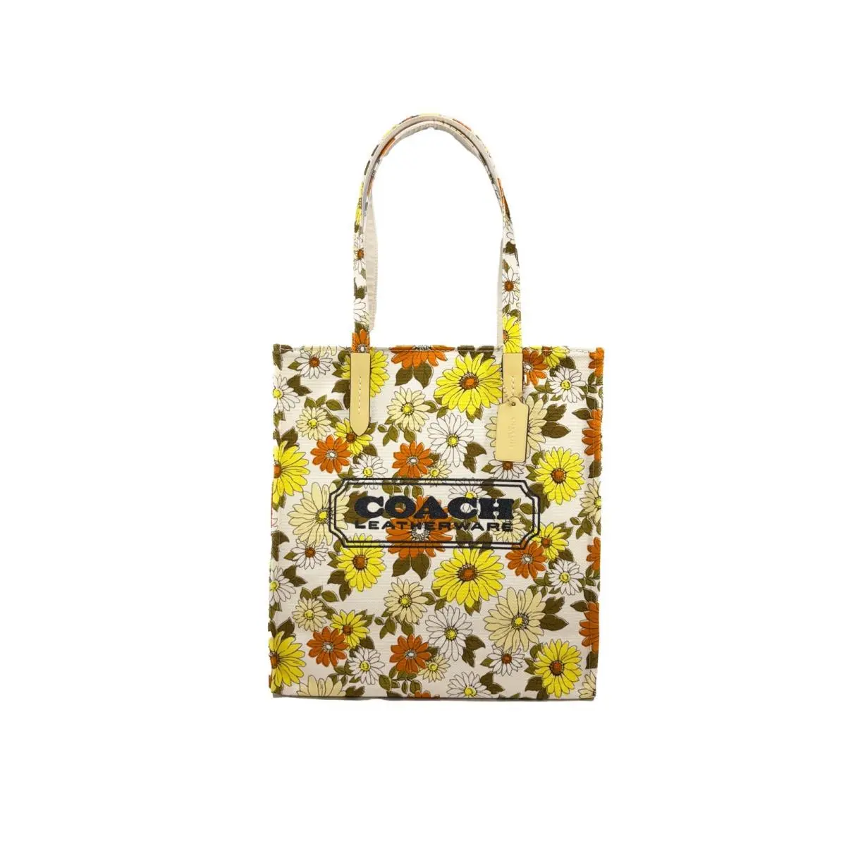 Coach Floral Print Canvas Tote Bag