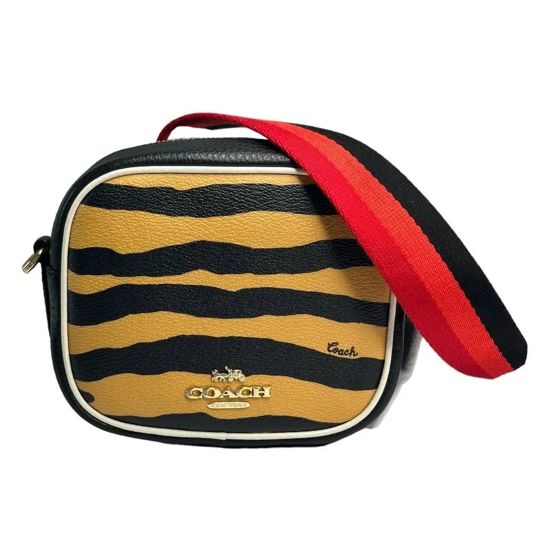 Coach Mini Dempsey Camera Bag with Tiger Print