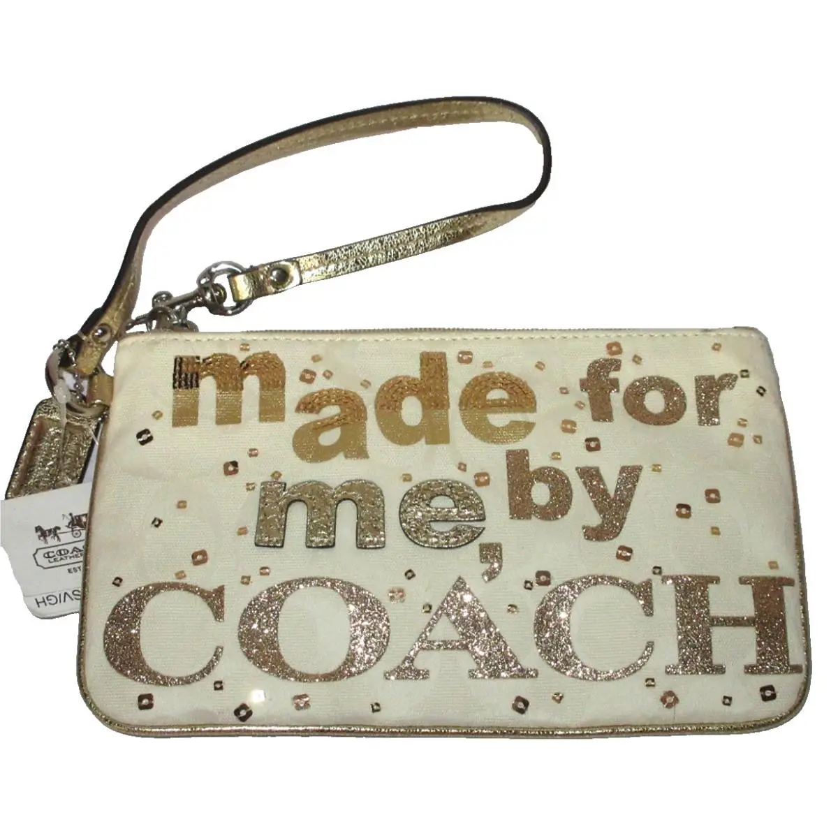 Coach Sequin Made For Me By Coach Wristlet 43776 Euc Paid