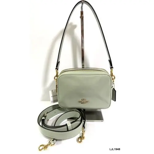 Coach Carey Mini Leather Crossbody Bag Light Pistachio CEK70