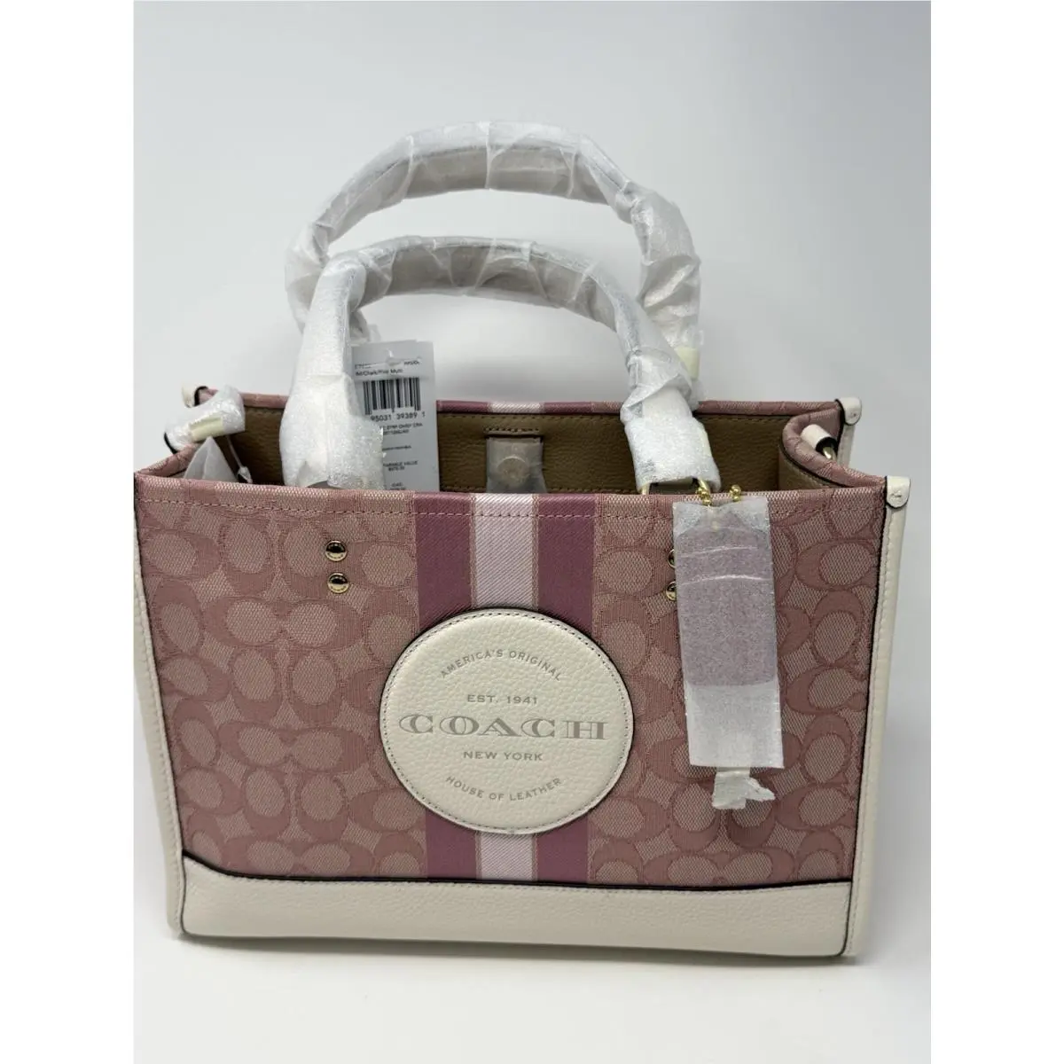 Coach Dempsey Tote Carryall In Signature Jacquard with Coach Patch C7685