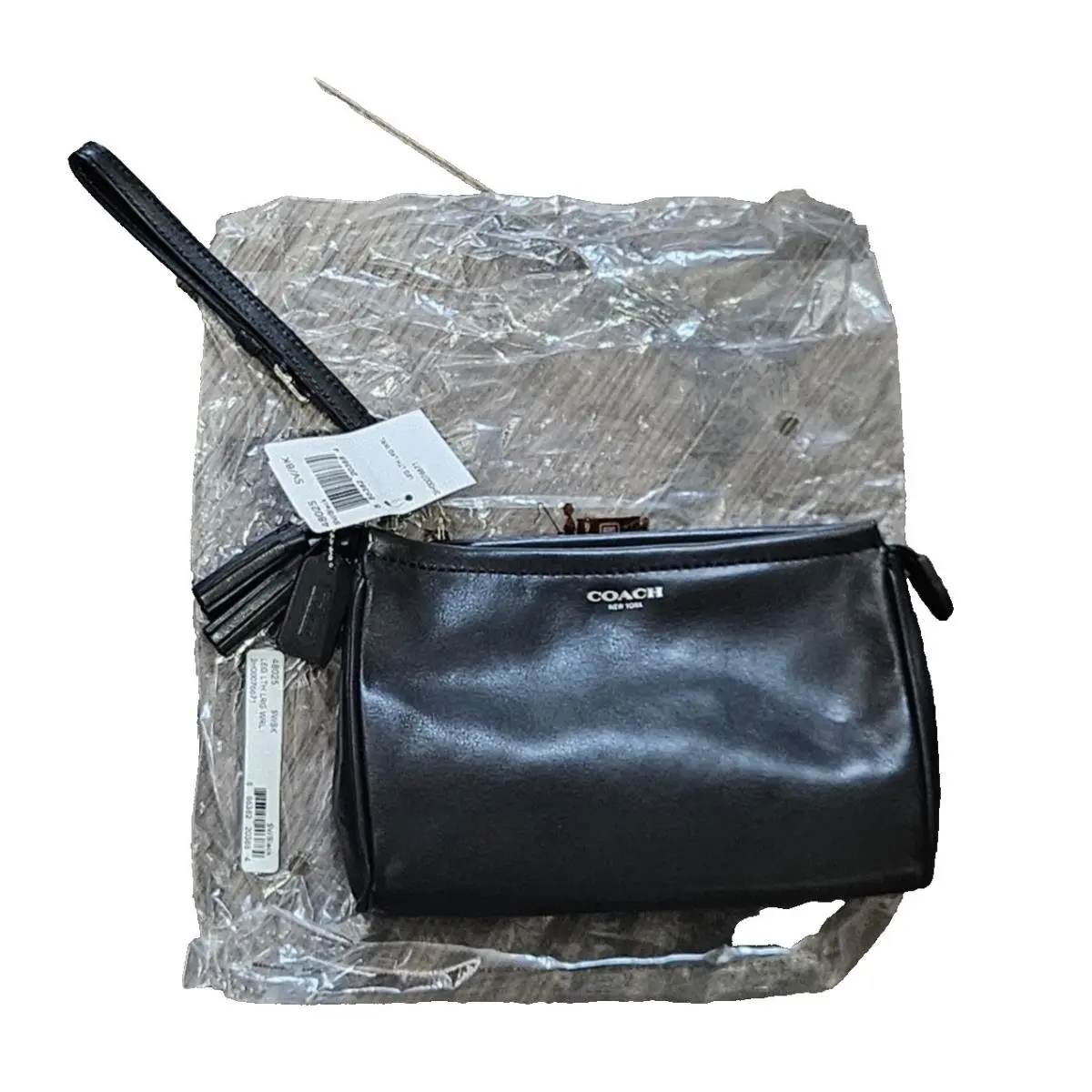 Coach Legacy Leather Large Wristlet Pouch Women`s 48025 Ladies Hand Bag