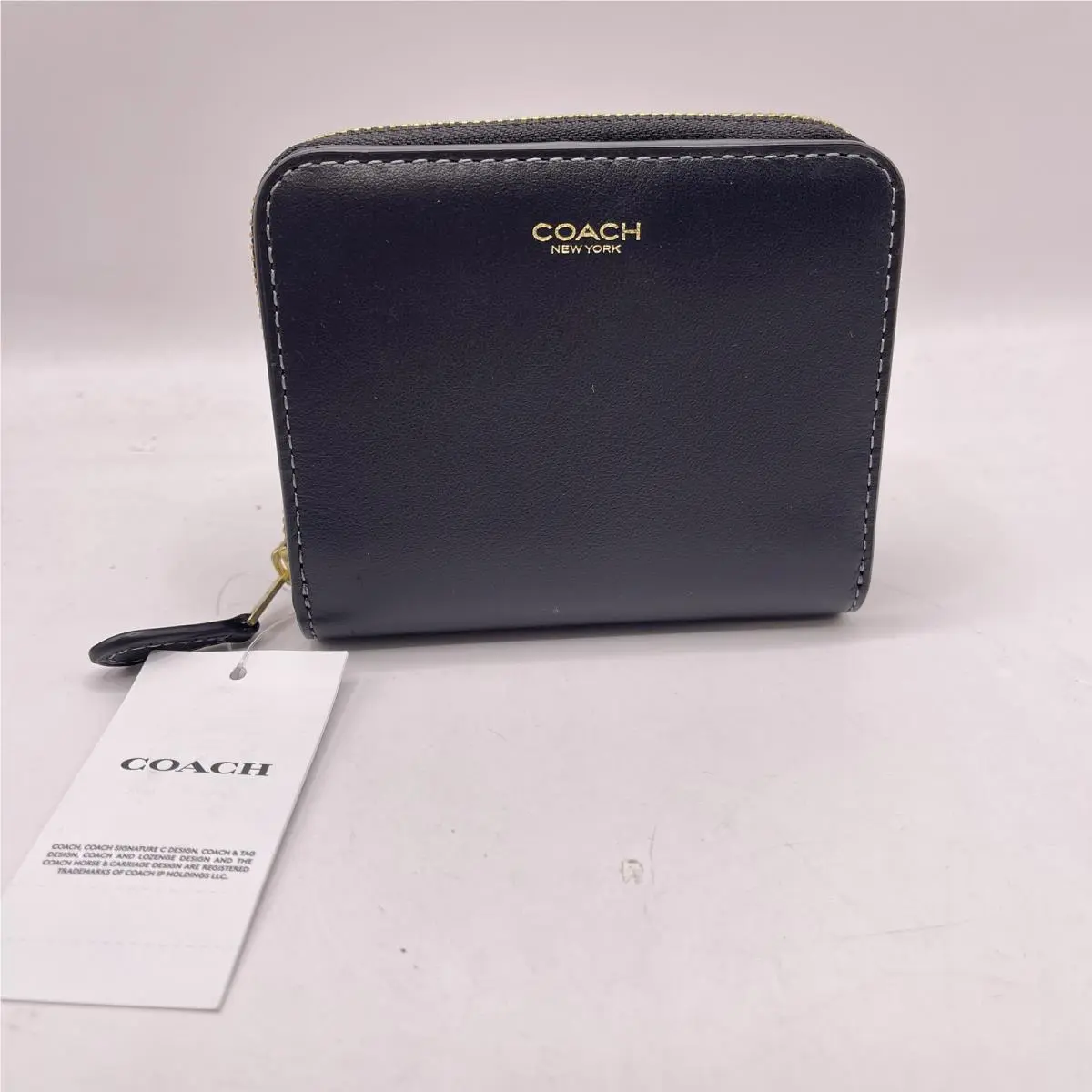 Coach Unisex York Billfold Snap Wallet Leather CW564 Black