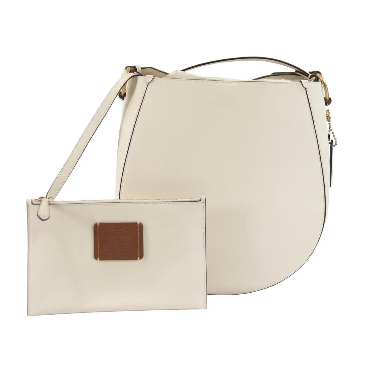 Coach Maddy Chalk Glovetanned Leather Hobo Shoulder Bag 88344