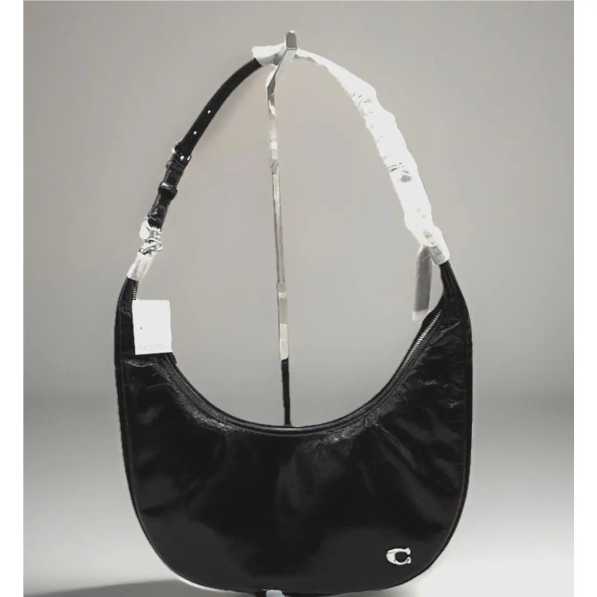 Coach Juliet Soft Leather Sling Hobo Bag In Black