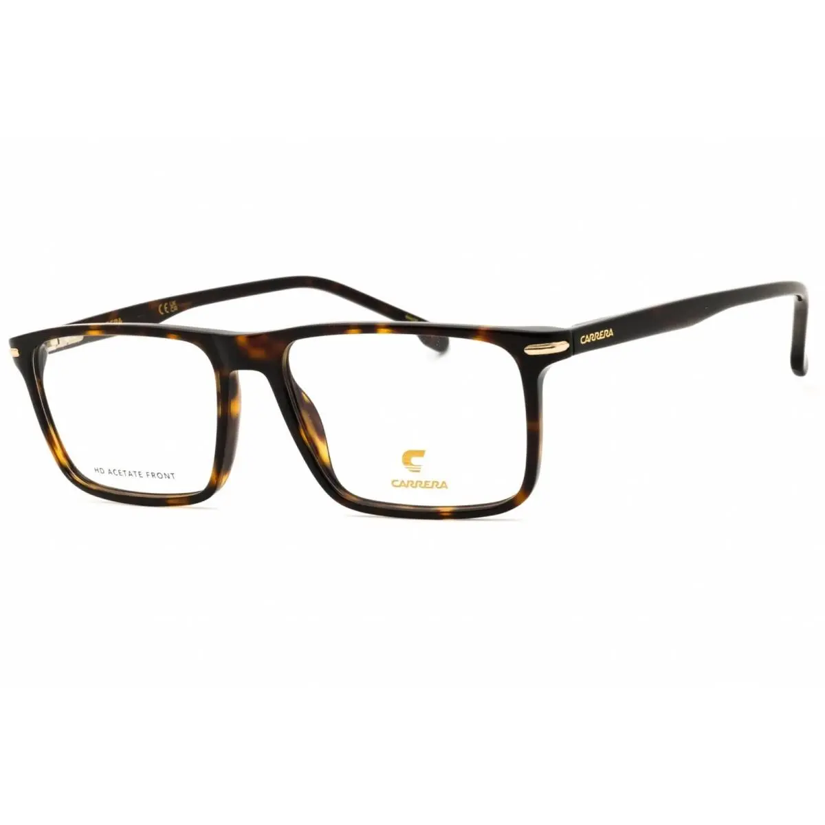 Carrera Men`s Eyeglasses Havana Plastic Rectangular Full Rim Frame 347 0LVL 00