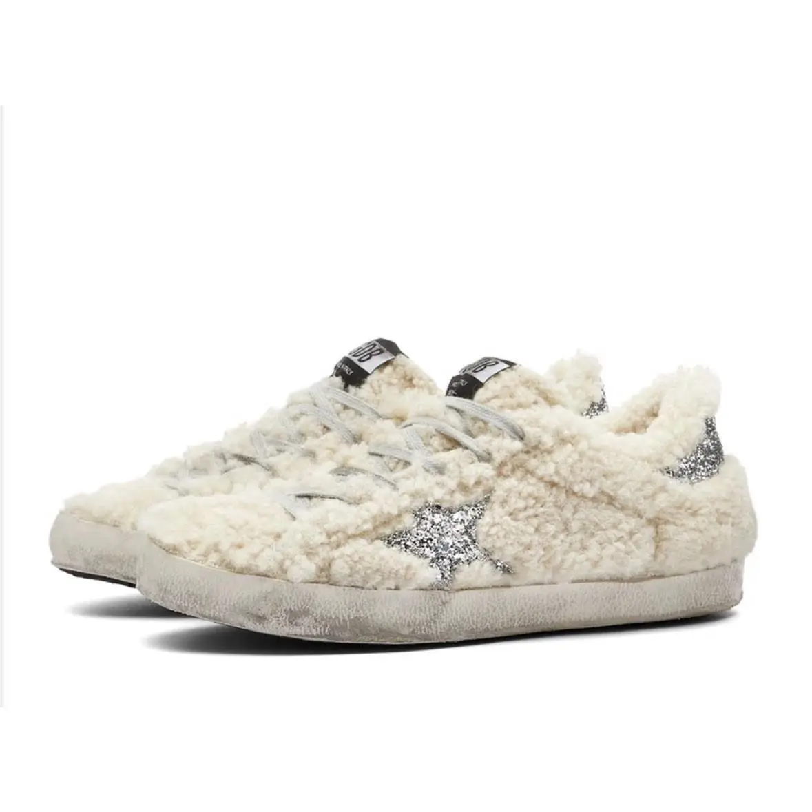 Superstar Low Top Shearling Sneaker Size US 7/ EU 37 by Golden Goose