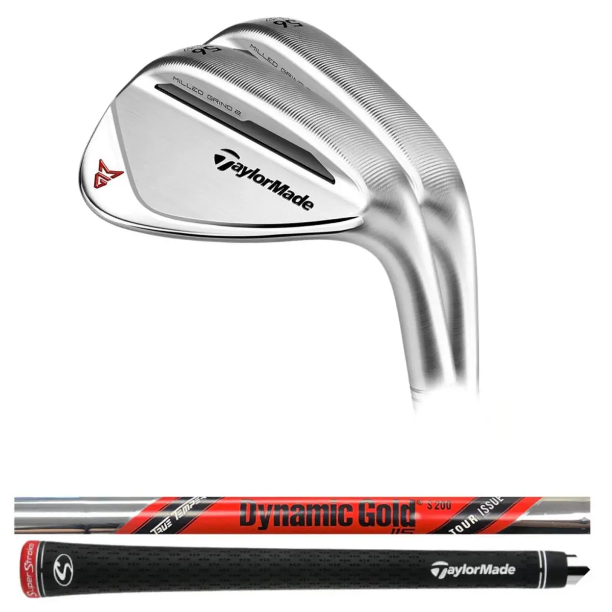 Taylormade Raw Finish Milled Grind 2 54 58 High Bounce Wedge Set