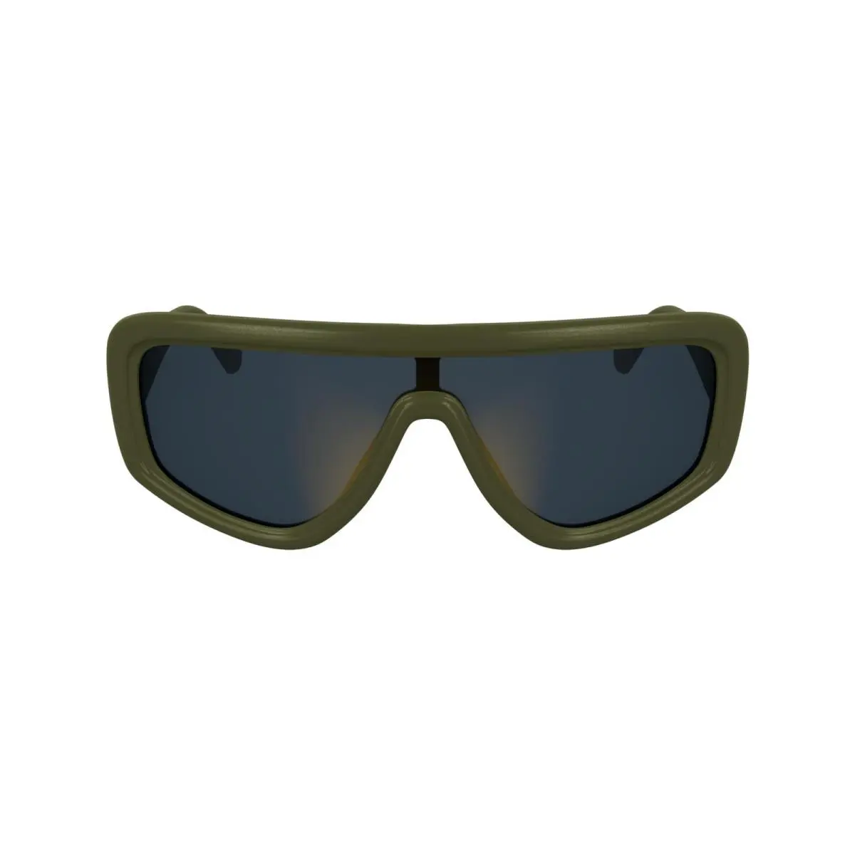 Calvin Klein Jeans Unisex Sunglasses CKJ25605S Matte Khaki Gold Mirror Lens - Matte Khaki