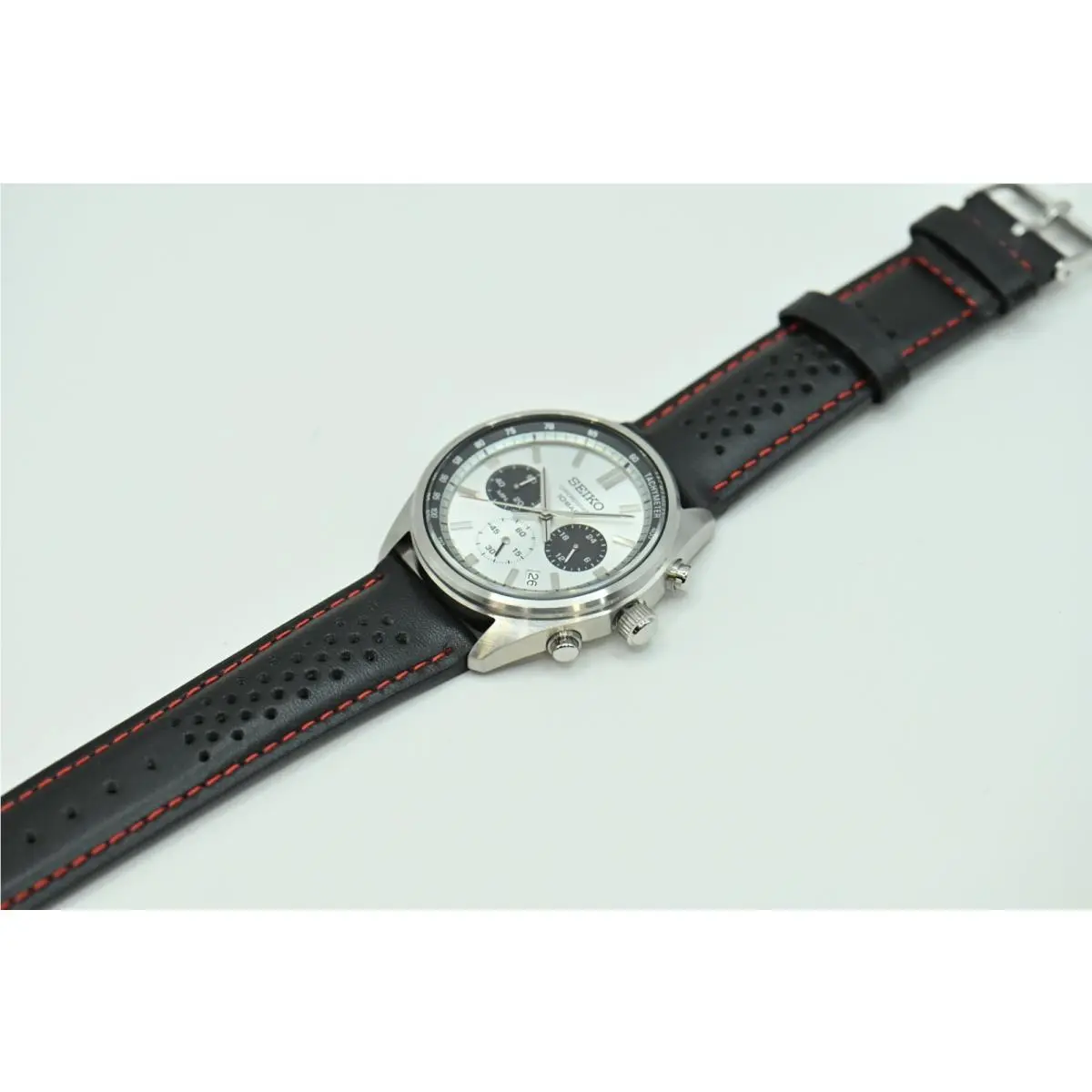 Seiko SSB425 Men`s Chronograph Silver Dial Watch with Choice of Matching Strap