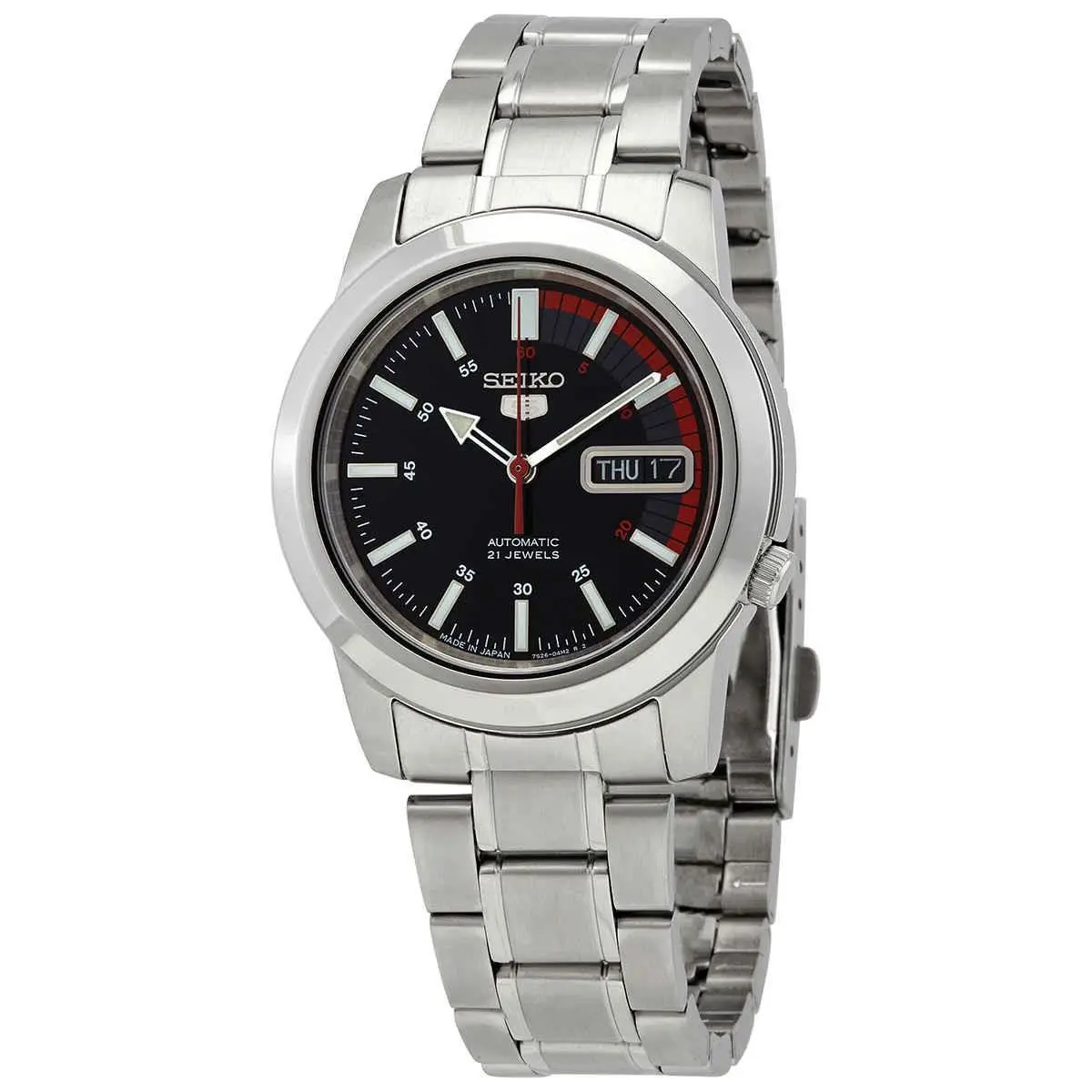 Seiko Series 5 Automatic Black Dial Men`s Watch SNKK31J1
