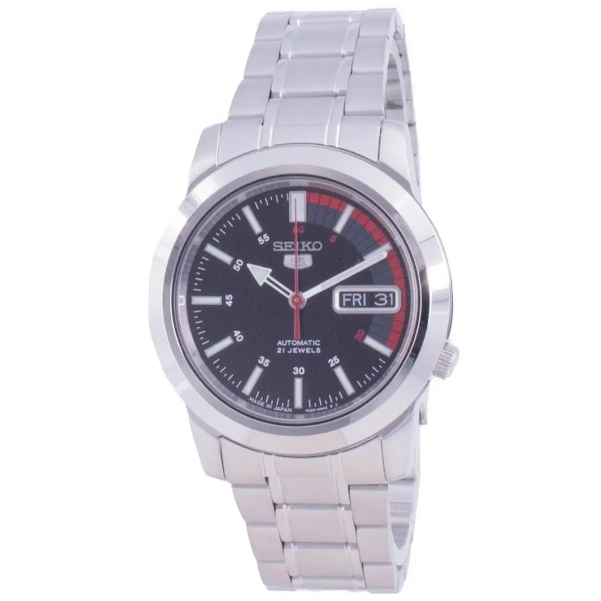 5 Automatic SNKK31J1 Stainless Steel Japan Made Day/date Analog Mens Watch by Seiko