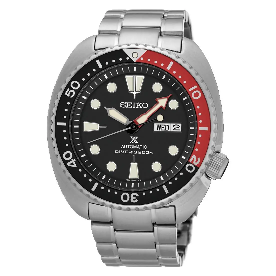 Seiko Men`s Watch Black Dial with Silver Bracelet SRP789J1