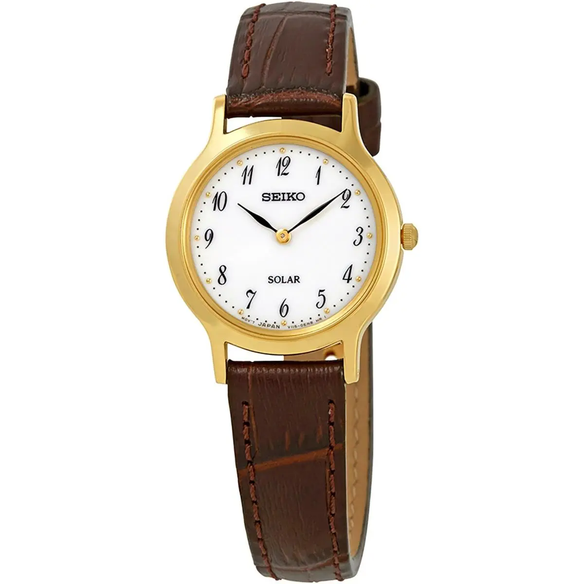 Seiko SUP370P1 SUP370 Ladies Solar Quartz Stainless Strap 30M WR