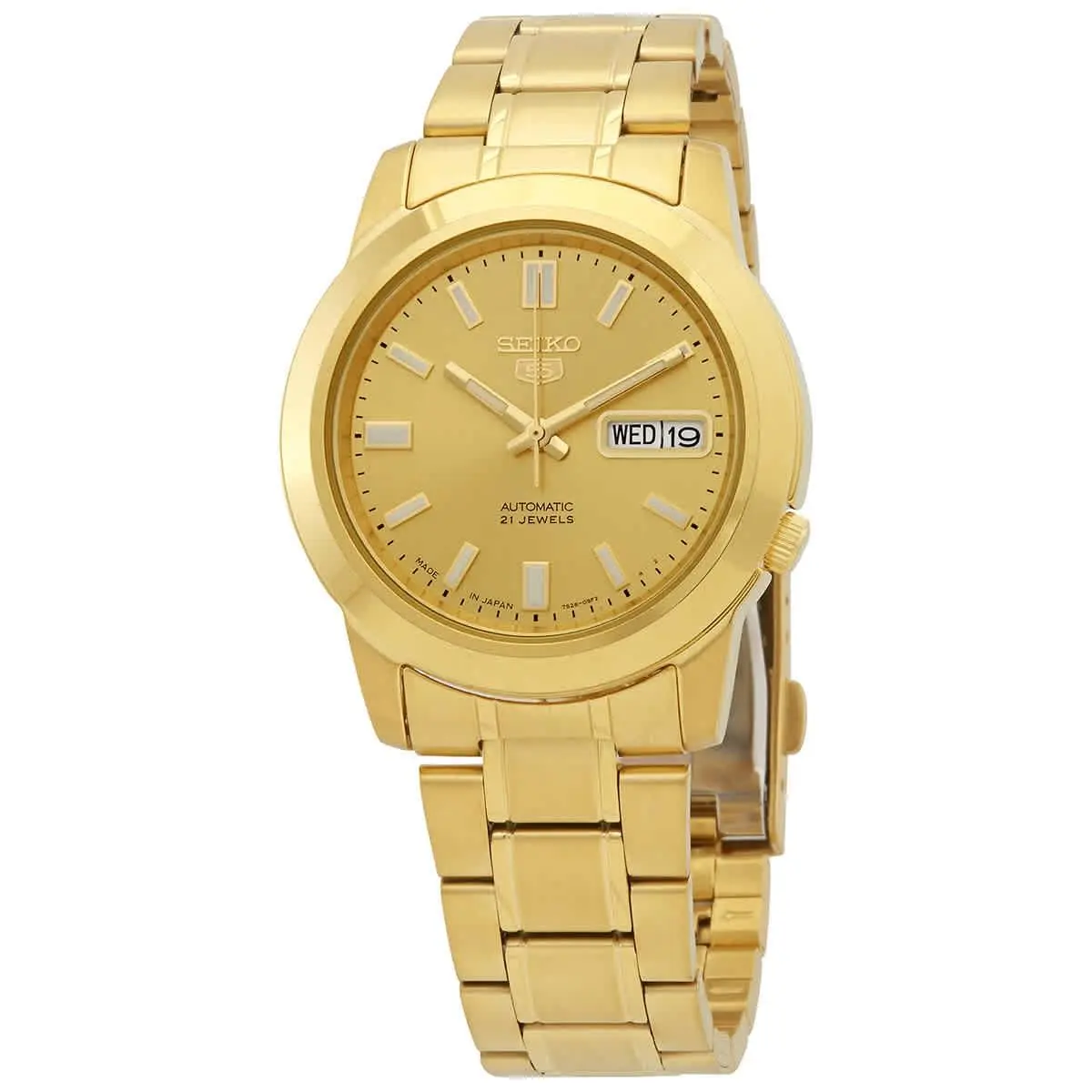 Seiko 5 Automatic Gold Dial Men`s Watch SNKK20J1